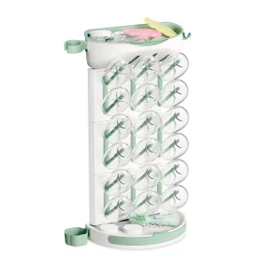Adjustable Vertical Baby Bottle Drying Rack and Organizer for 18 Bottles