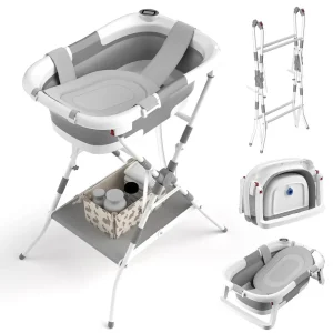 Baby 2-in-1 Collapsible Bathtub with Stand