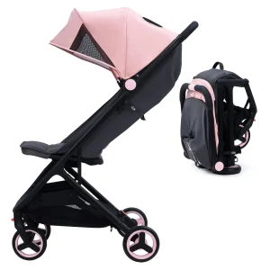 Lightweight Baby Stroller, Compact Umbrella Stroller with Adjustable Canopy/Footrest/Backrest